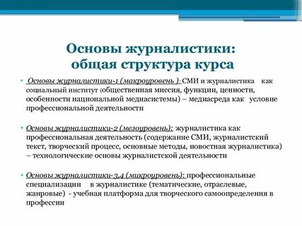 Деятельность журналистики