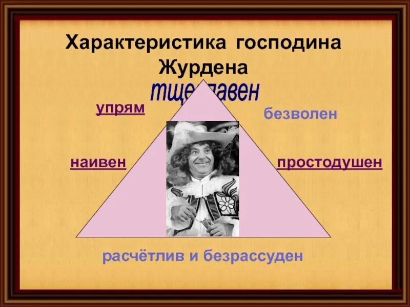 Какой господин журден. Характеристика господина журдена. характеристика журдена мещанин во дворянстве. характеристики образа журдена. образ журдена в комедии.