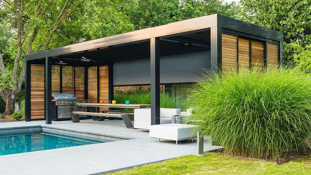 Pin de Caroline en Interior Pérgola exterior, Patio pérgola, Pergolas modernas