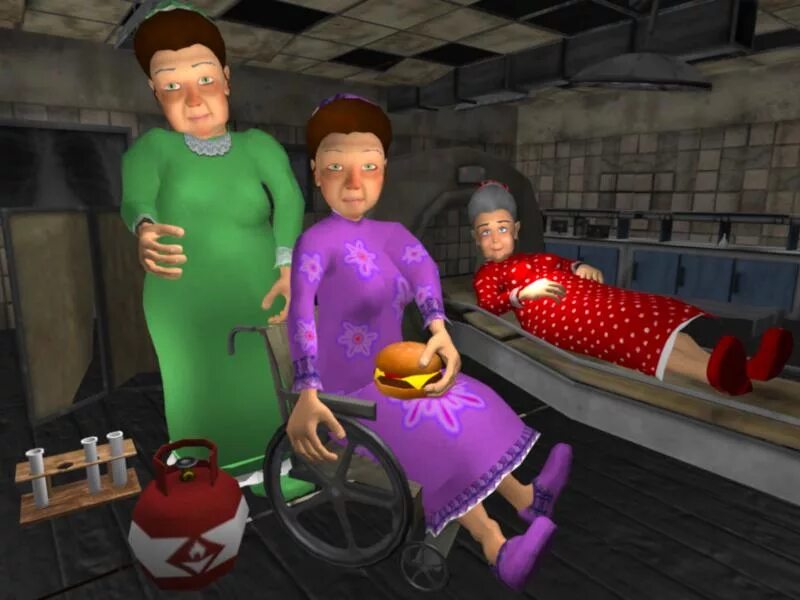 Игра granny Hospital Neighbor Escape. Бабулька для игры. Приложение игра бабка гренни