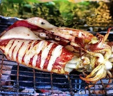 Кальмар на гриле электрическом рецепты