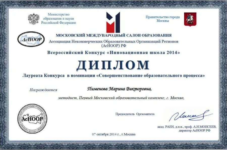 Конкурсы инновационных технологий