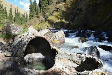 Термальные источники ущелье