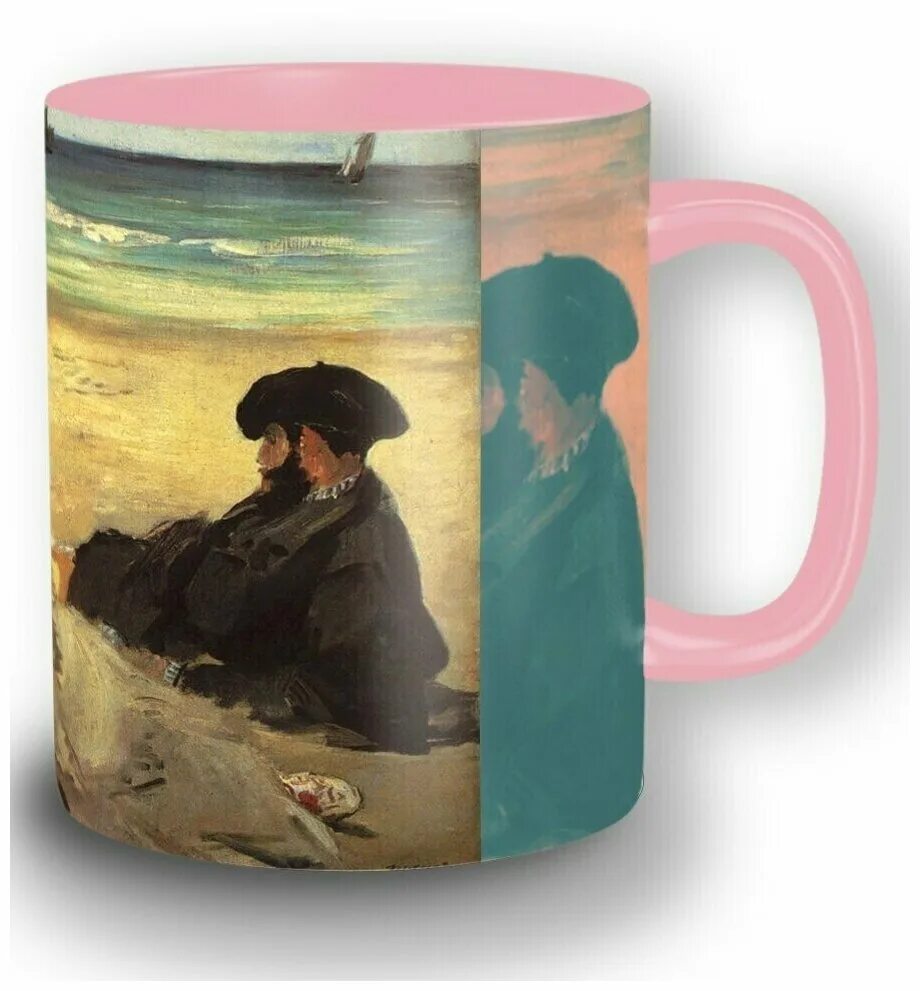 набор кружек 420 мл 4 шт lefard "у. набор кружек моне 4шт - cd637-db0020. кружки моне. кружки клод моне. кружка claude monet.