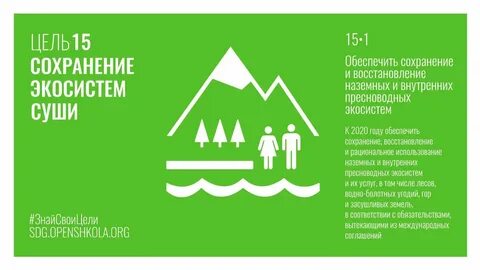 15 цель устойчивого развития