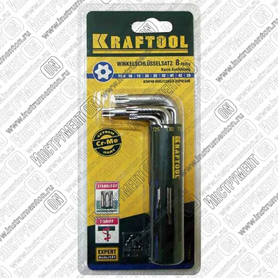 Kraftool 27433-1_z01. Ключи Torx Kraftool. Шестигранные короткие ключи Expert 8 предметов Kraftool 27433-1_z01. Набор ключей Torx Kraftool.