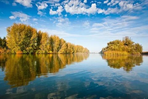 Пейзаж реки волга