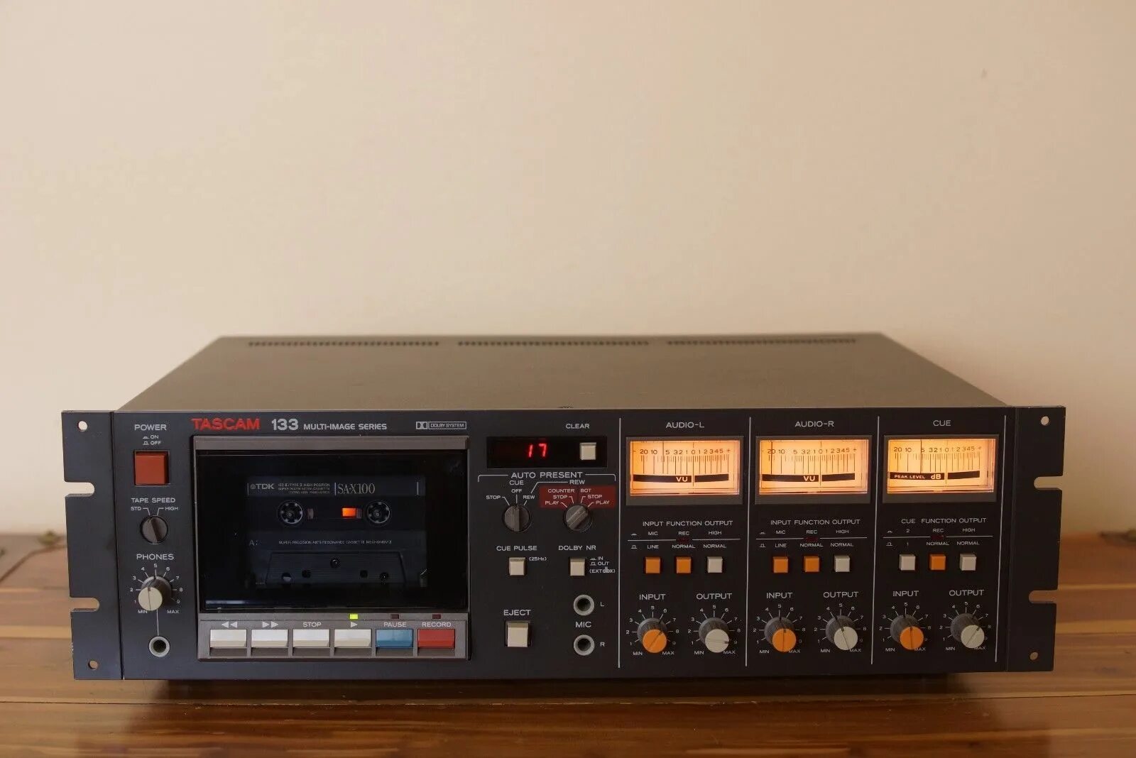 Audio deck. Tascam mk 133. tascam 133 multi image plus cue 3channel 2speed cassette deck. tascam cassette deck 103 manual.