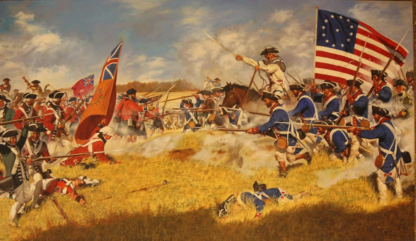 Англо французы. Войне за независимость США В 1783.