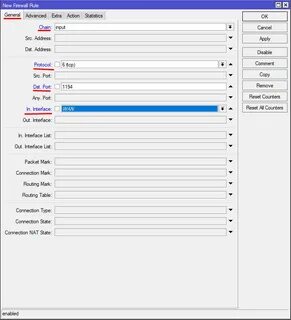Address port firewall