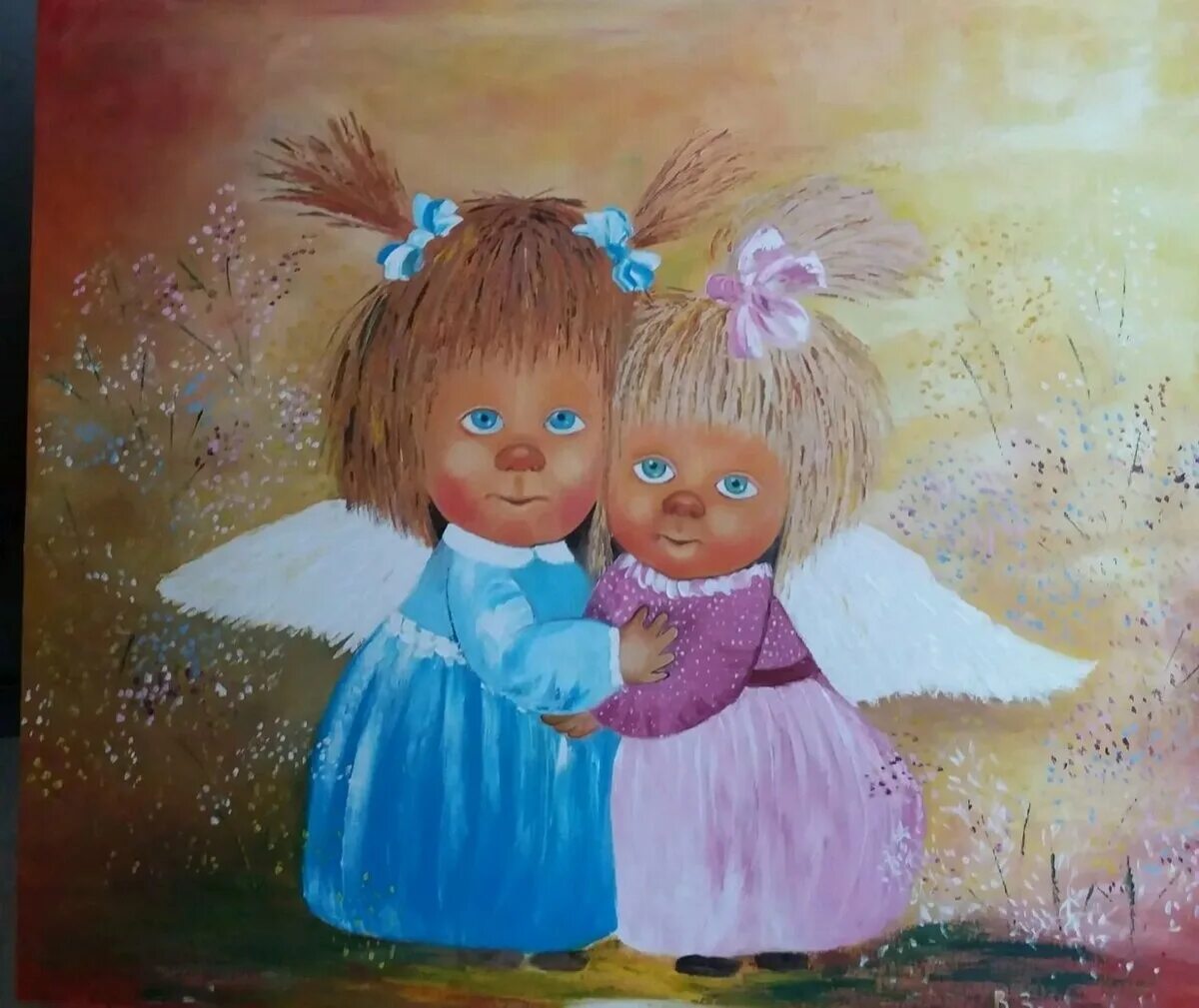 Три ангела хранителя детей песня. Ангелочки Галины чувиляевой. Картина ангел. Добрый ангел.