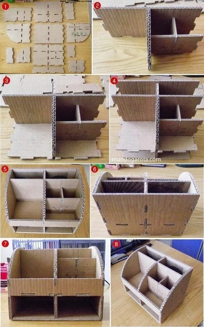 Bloc de modules, fiche technique téléchargeable PDF Cartonnage, Tutoriels carton