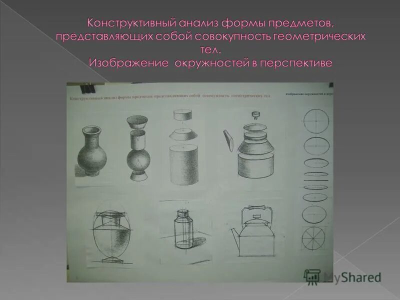 Анализ формы предмета. Конструктивный анализ формы предмета. Разбор формы предмета. Анализ формы предмета в рисунке. Полный анализ формы