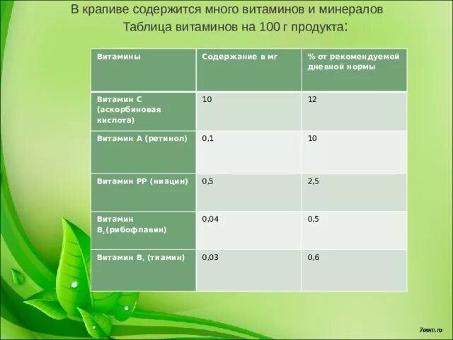 Содержание витамина с в крапиве. Какие микроэлементы содержит крапива. Крапива содержание микроэлементов. Витамины в крапиве таблица. Крапива содержание