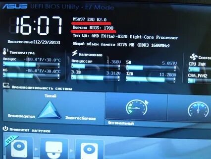 Прошивка биоса материнской платы asus