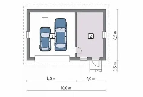 Проект гаража под одну машину
