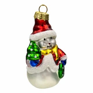 Елочные игрушки снег