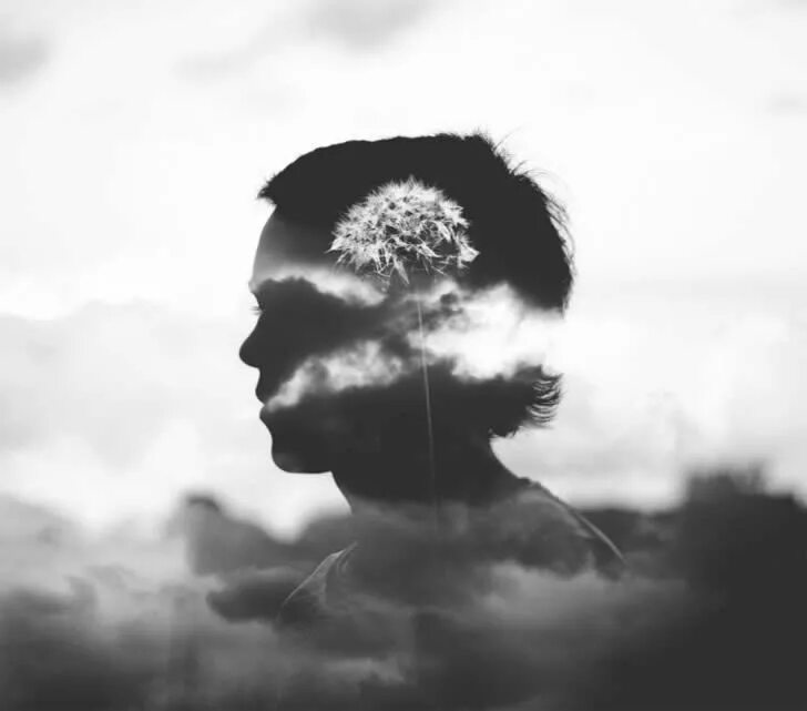 Туча над головой. Голова в облаках. Человек с облаками в голове. Голова в облаках. Фотограф-сюрреалист хью кетчмер.