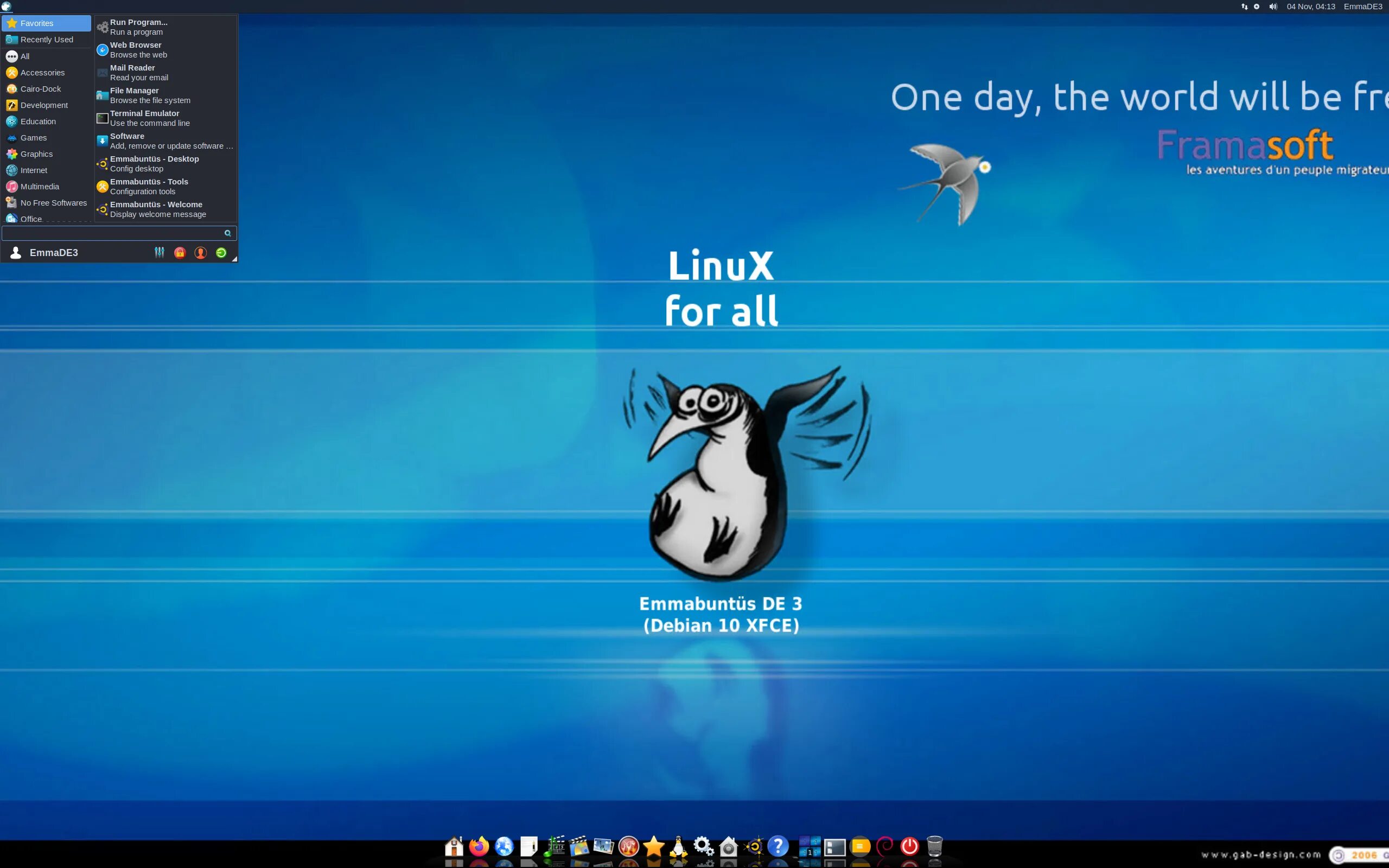Receive linux. Линукс дебиан. emmabuntüs линукс. дистрибутивы linux. линукс xfce.