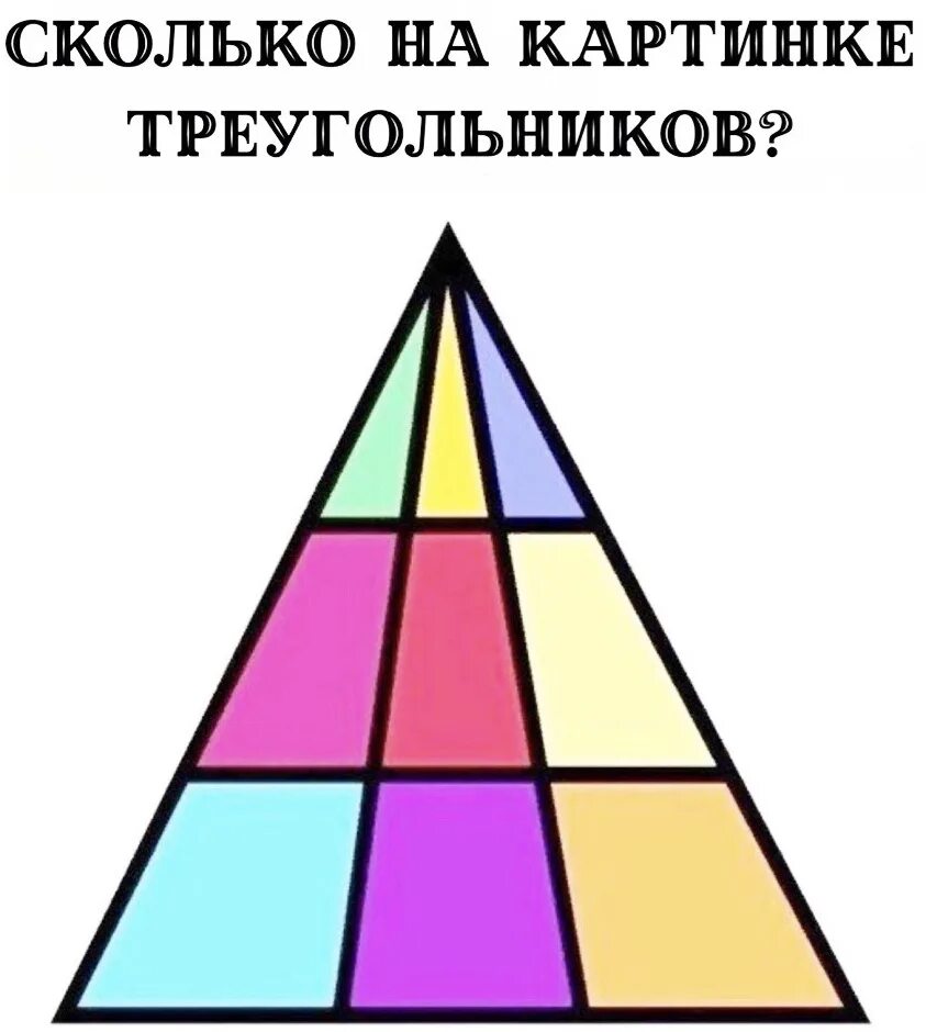 Посчитай 10 секунд. Сколько треугольников на картинке. Сколько треугольников на кfртине. Сосчитай количество треугольников. Головоломки с треугольниками с ответами.
