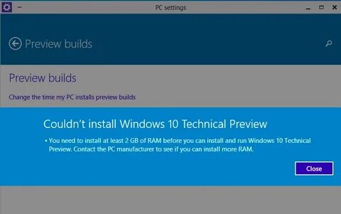 Preview builds