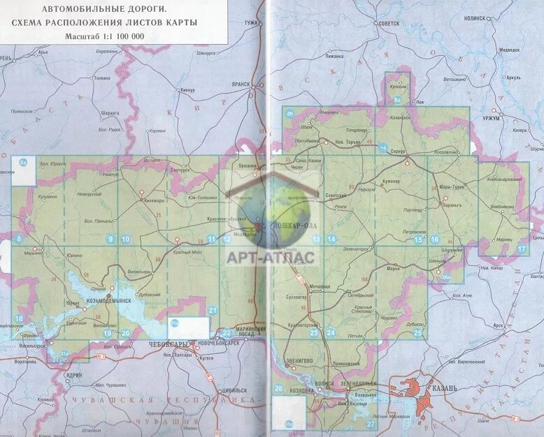 карта дорог марий
