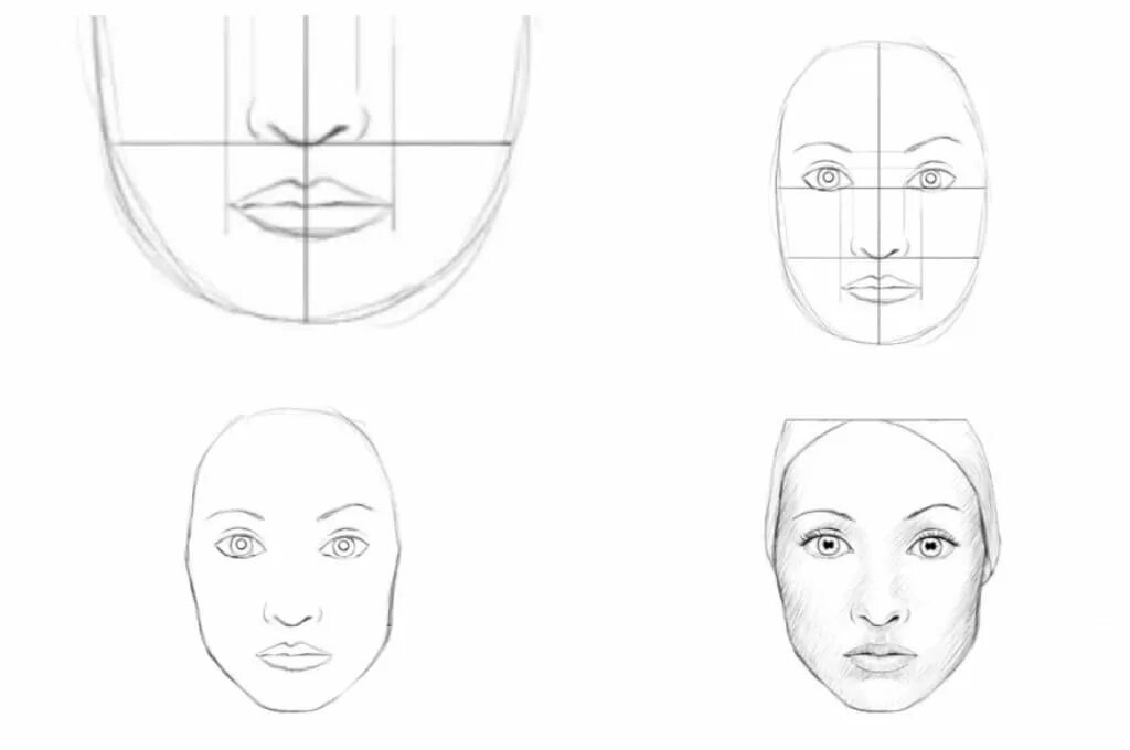 Поэтапное рисование лица. Лицо для рисования. Пошаговое рисование портрета. Пошаговое рисование лица человека. Как нарисовать лицо человека поэтапно для начинающих