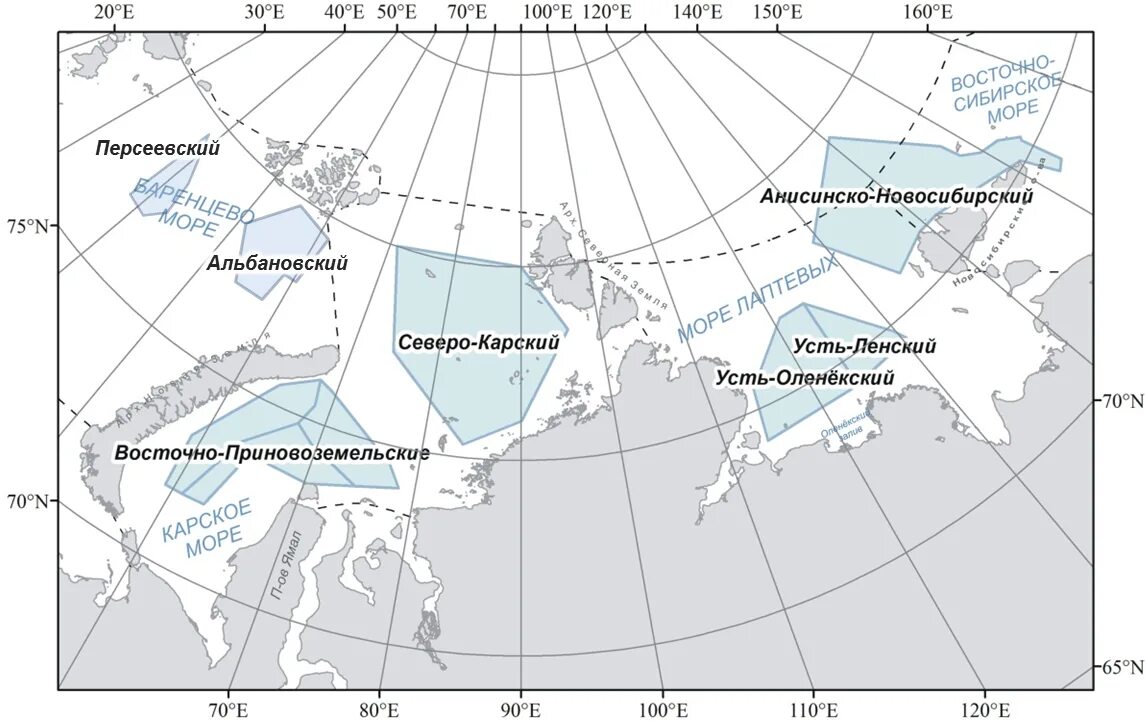 Объясните почему прогнозирование ледовитости карского моря. Карта шельфа моря Лаптевых. Море Лаптевых на карте. Анисинско-Новосибирский лицензионный участок. Шельфы Баренцева Карского Охотского морей на карте.