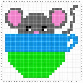 Схема мышка в чашке Схемы вязания крючком, Схемы вязания, Вязание