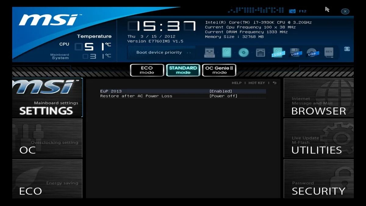Extreme memory profiles