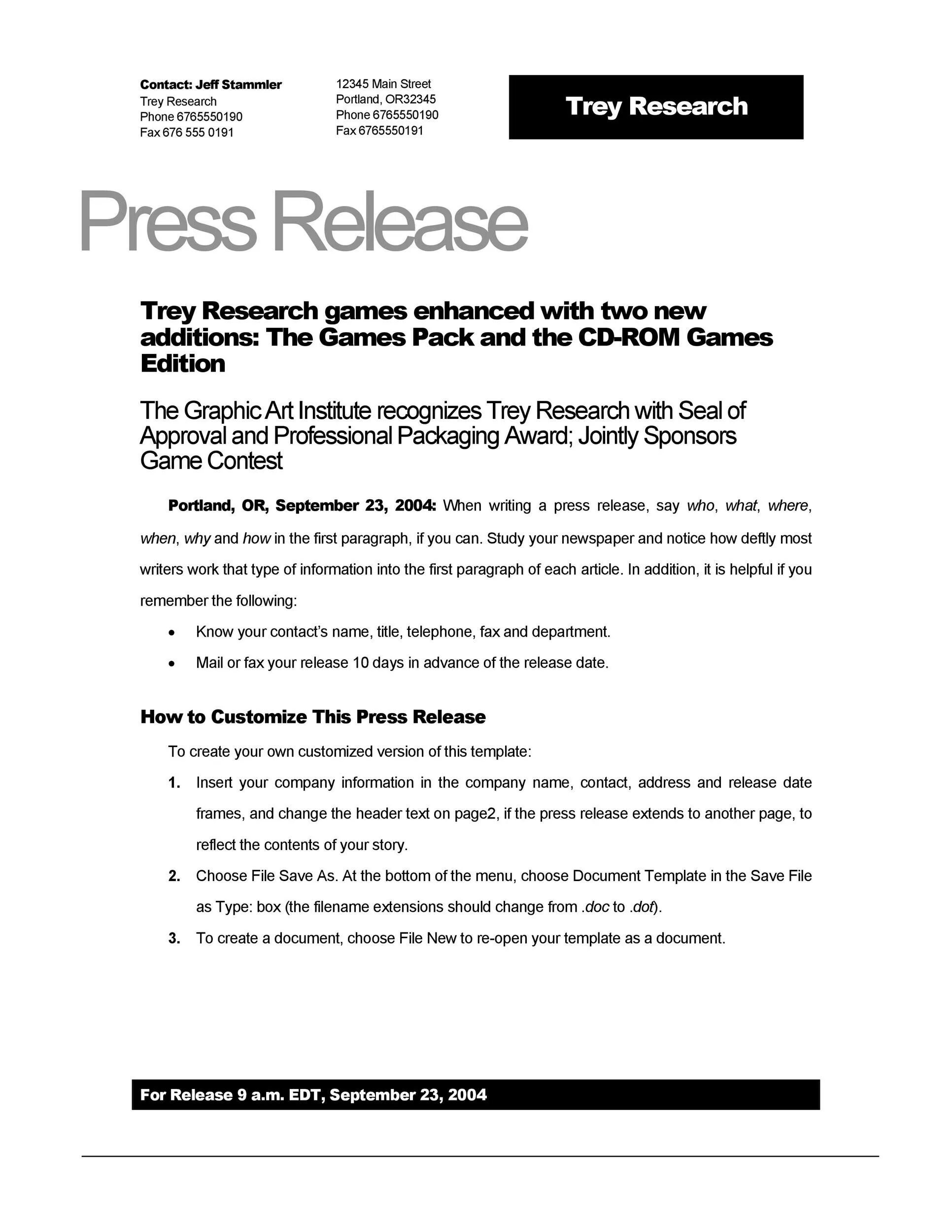 Press release example. Press release example Template. Sample Press release. How to write a Press release. Written press