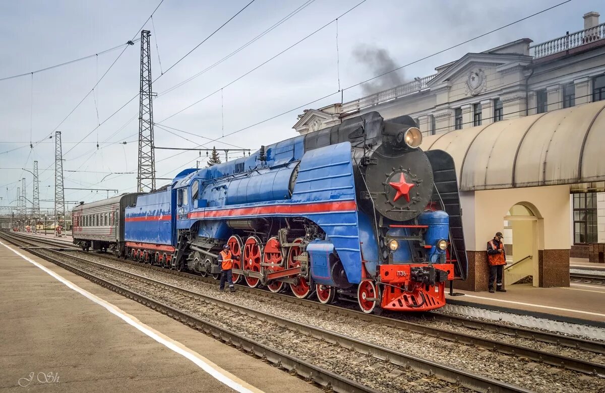 п36-0001. поезд тула 1 курская. эр2 0001. тчэ-27 орёл. паровоз п36.