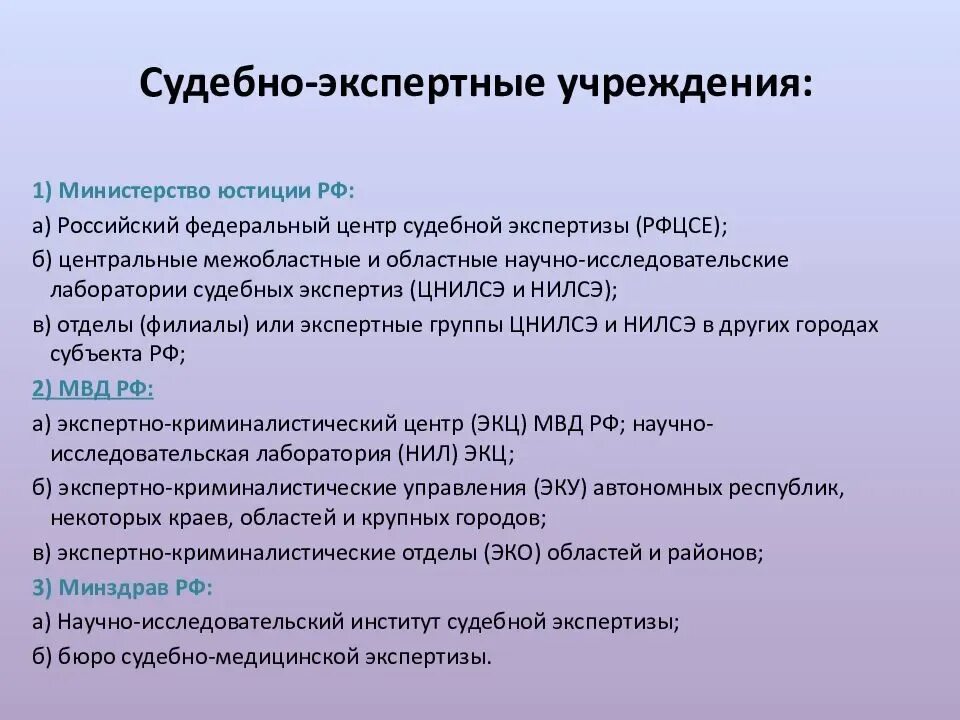 Экспертные организации россии. Судебно-экспертные учреждения. Государственные судебно-экспертные учреждения. Система судебно-экспертных учреждений. Судебно-экспертные учреждения России.