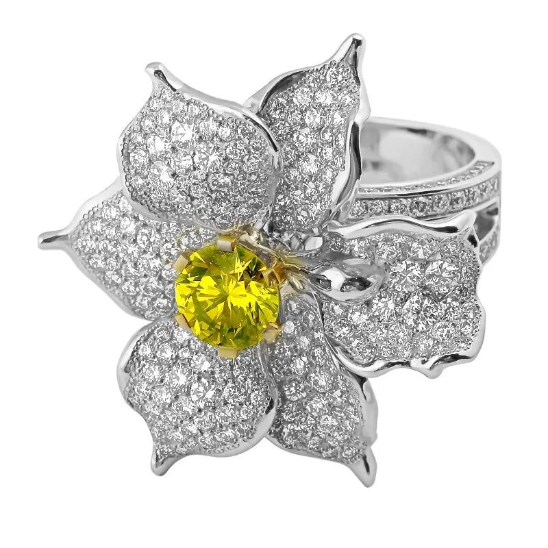 Золотое кольцо Адамас Соколов Орхидея. Кольцо Орхидея. Кольцо Орхидея золотое. Ювелирное изделие в подарок.