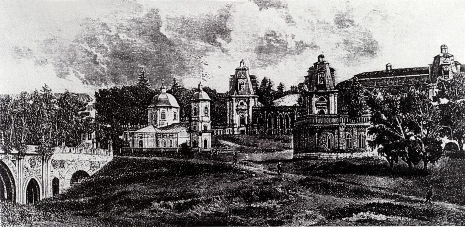 «вид царицына села». 1776. Селом царицыном. Царицын 19 век. Проектный чертёж.