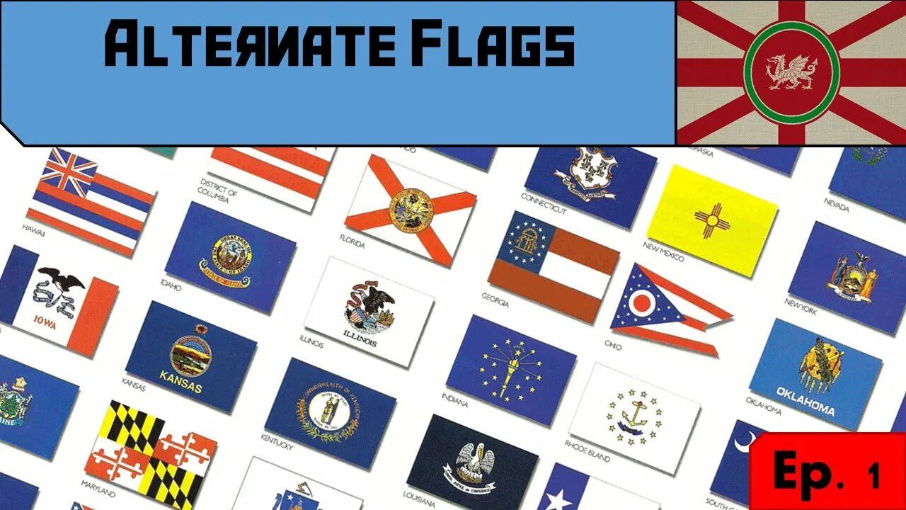 Parted flags. Alternate flags of papal states. one state flag.
