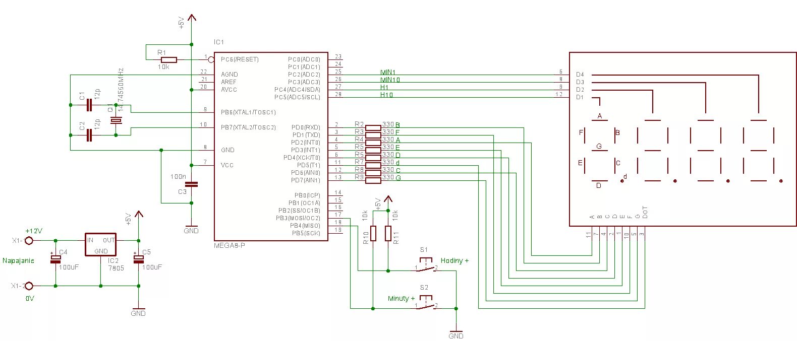 Atmega таймеры. Часы на атмега8 и ds1307. двухканальный термометр-термостат на atmega8.. атмега8 часы на ds3231. часы термометр на atmega8.