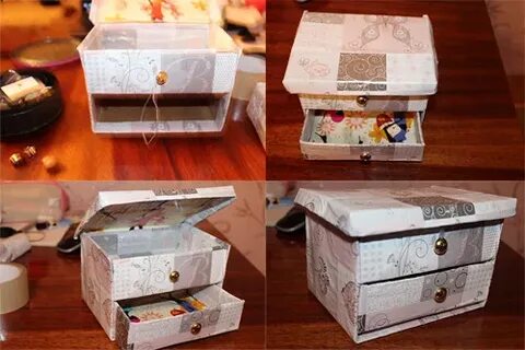 Шкатулки из картона пошагово