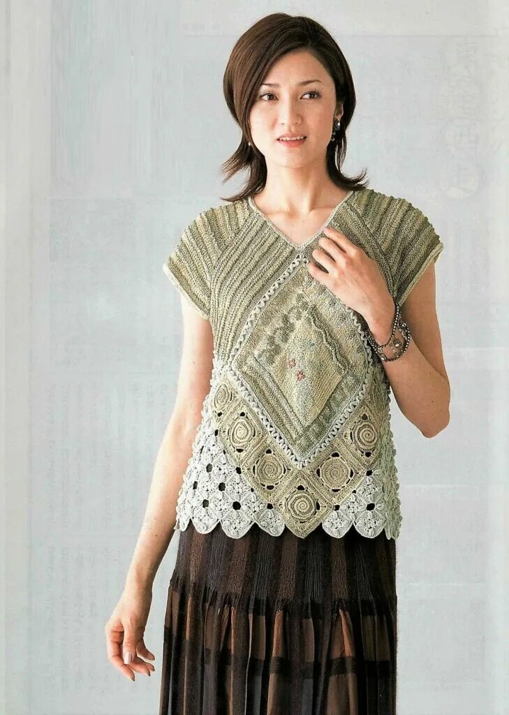 Японские вязаные платья. Японский топ. Японский топ. Корейская модель sobley. Японский топ.