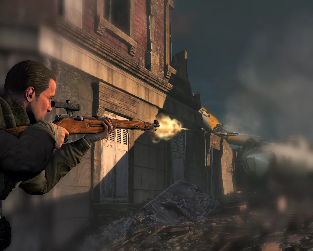 Игра снайпер 2001. Sniper Elite v2 2012. Sniper Elite v2 дуэль Панцерфауст. Sniper Elite v2 музей 98. Sniper Elite v2 4 мая 2012.