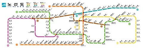 Карта метро пусана