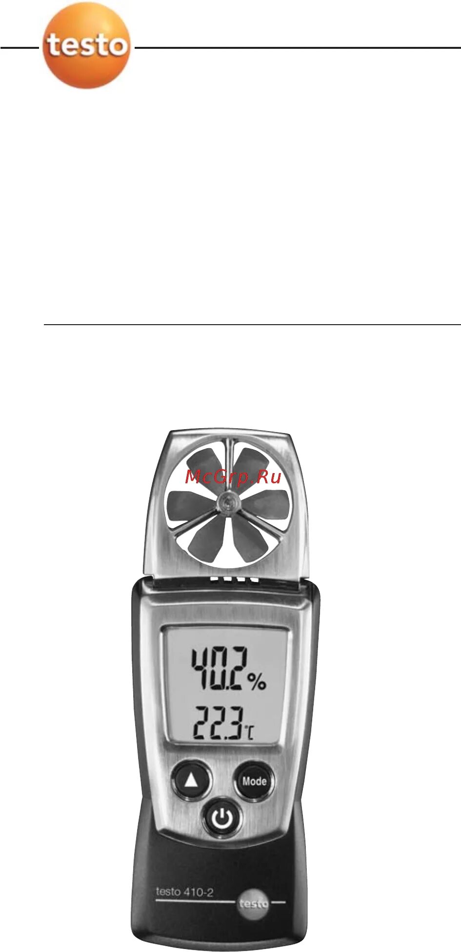 Guide 410. Testo 410-2.