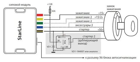 Схема силового модуля