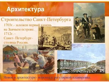 Культура при петре 1 класс