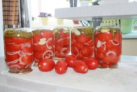 Рецепт засолки помидор с луком