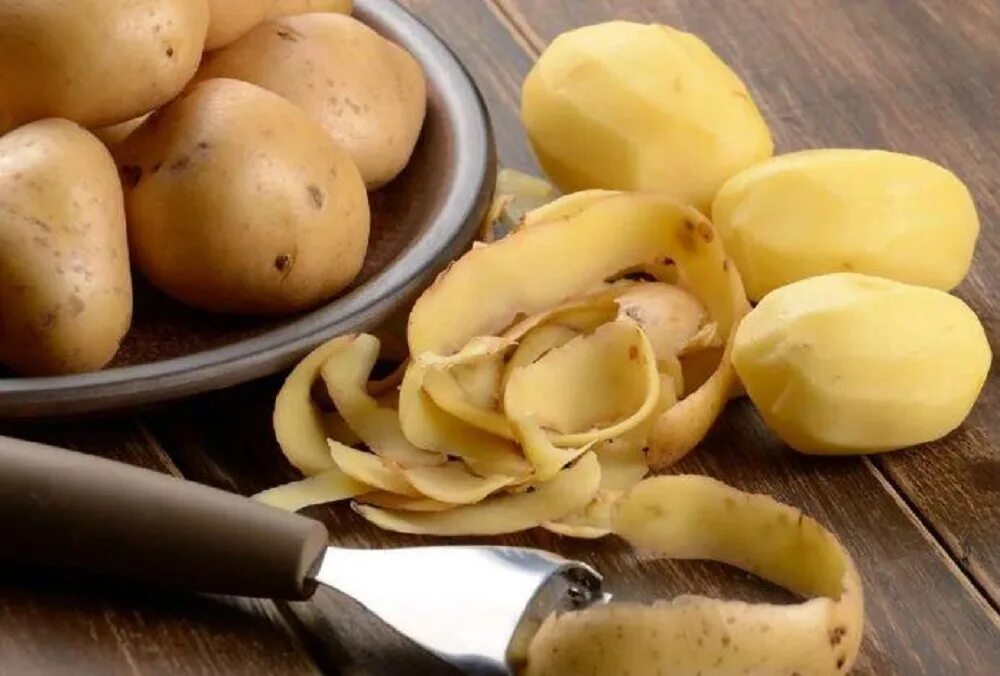 Картошка получается сухой