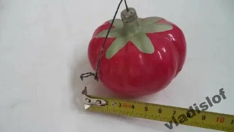 Елочная игрушка помидор
