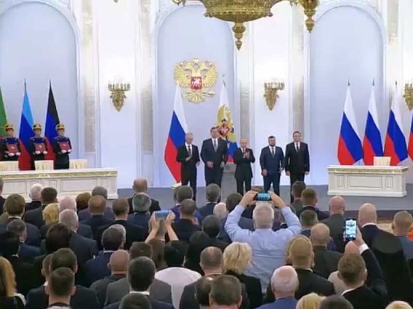 Украинские лидеры. Крым российский. Принятие новых регионов. 30 сентября 2022 подписание. Принятие новых регионов.