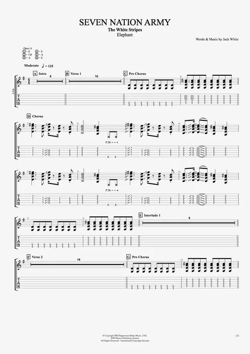 Текст песни in the army now. The White Stripes Seven Nation Army Ноты. White Stripes Ноты. Ноты Seven Nation Army на пианино. White Stripes Seven Nation Army табы.