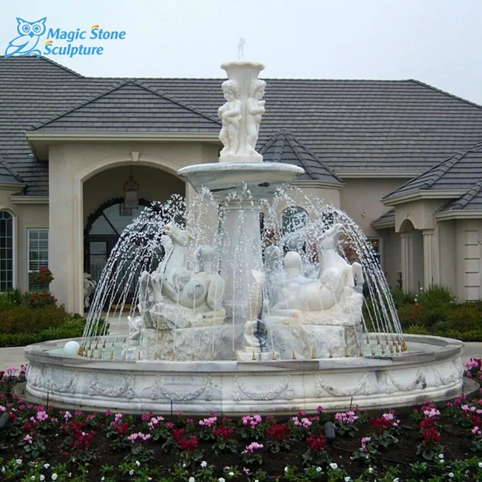 Fountain house. Садовый фонтан. Итальянский стиль в ландшафте. Особняк с прудом. Фонтанчик в саду.